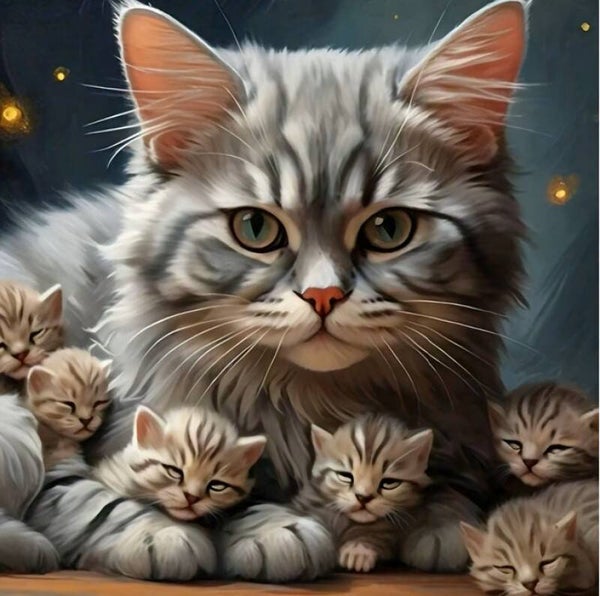 nr 494 poes met kittens