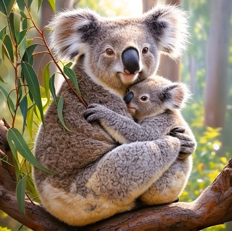 30x30cm Diamond Painting koala beren nr 356