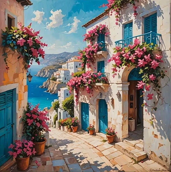 20x20cm Diamond painting nr 854