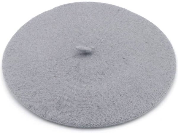 Winter baret modieus en warm grijs one size