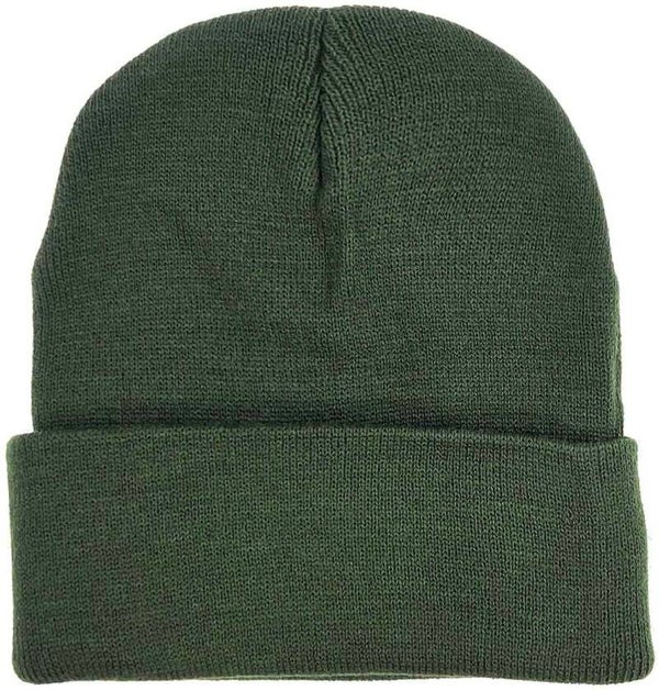 Beanie muts one size donkergroen unisex