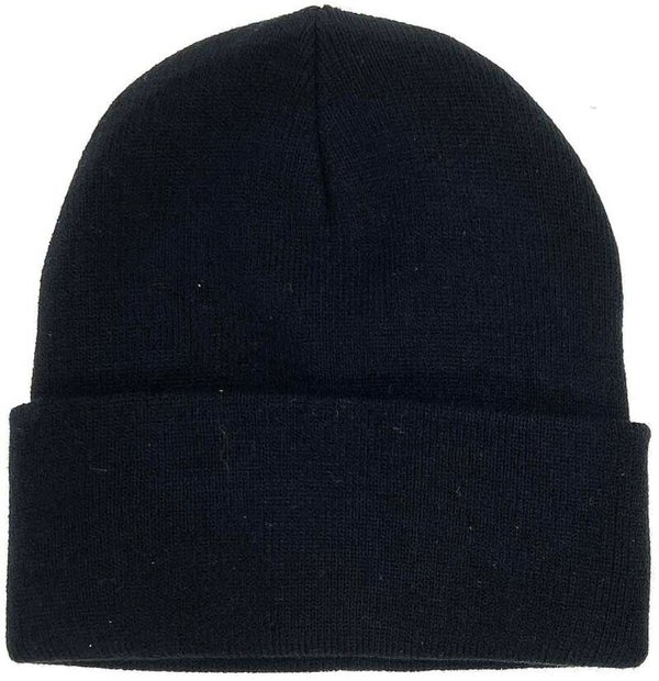 Beanie muts one size zwart unisex
