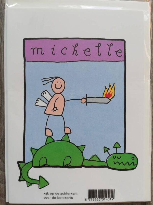 Wenskaart met naam Michelle