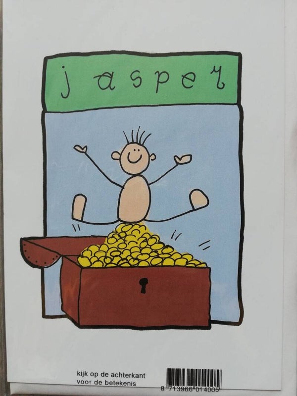 Wenskaart met naam Jasper