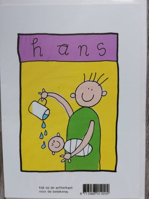 Wenskaart met naam Hans
