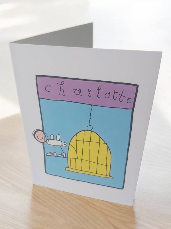 Wens kaart met naam Charlotte