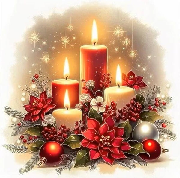 30x30cm Diamond Painting kerst stukje nr 360