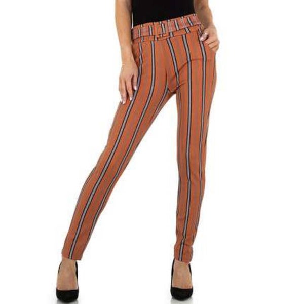 Legging bruin grijs gestreept S/M