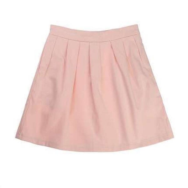 Meisjes plooi rok lichtroze 170