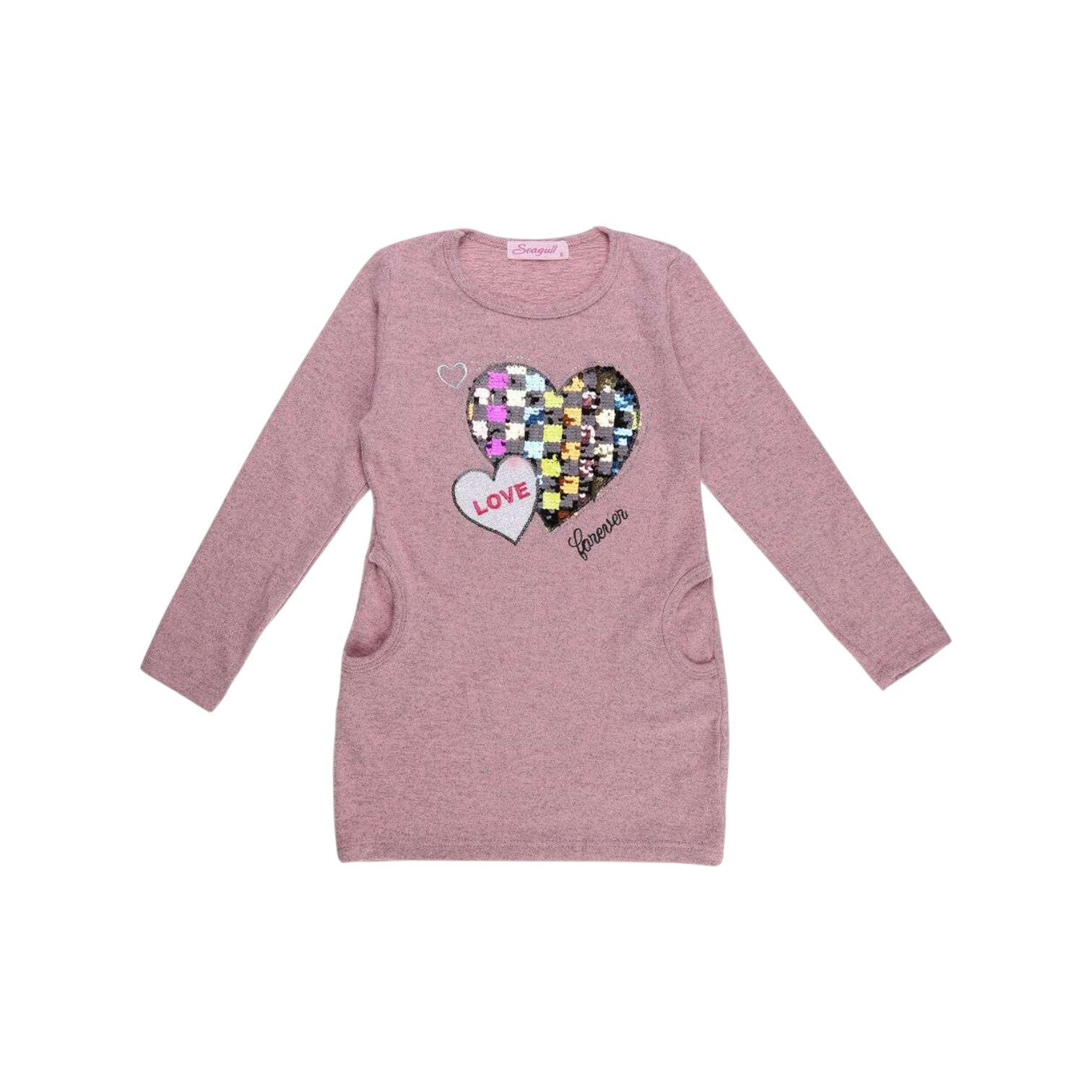 Lichtroze Meisjes Sweater Trui - Maat 170/176