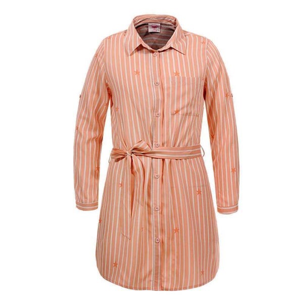 Glo-Story 100% rayon meisjes blouse jurk roze 128