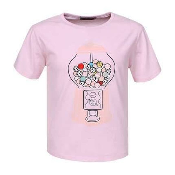 Glo-Story t-shirt snoepmachine roze 98