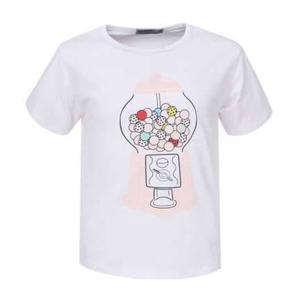 T-shirt snoepmachine wit 122