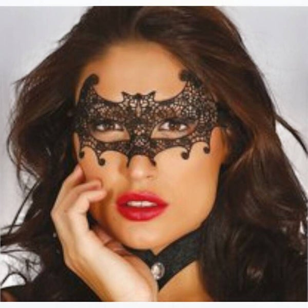 Fiestas Guirca - Masker Vleesmuis Embroidered - zwart