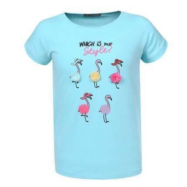 T-shirt flamingo's turquoise 98