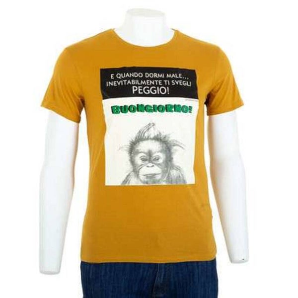 GLO-STORY geel T-shirt, maat M