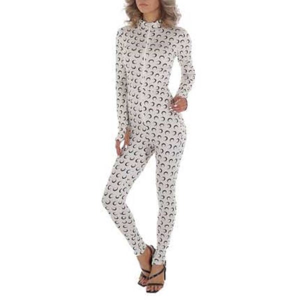 White-Icy - stretchy - jumpsuit - cream - voorrits S