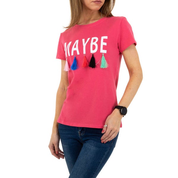 T-shirt donkerroze maybe S