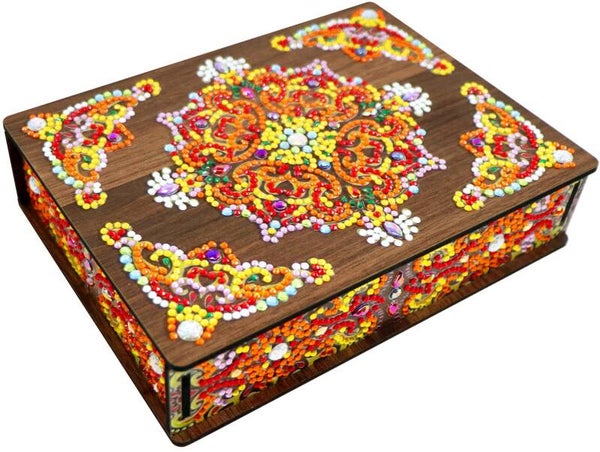 Diamond Painting houten opbergdoos 20x15x4cm