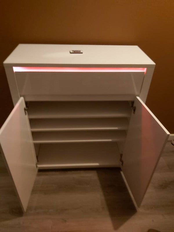 schoenenkast wit hoogglans