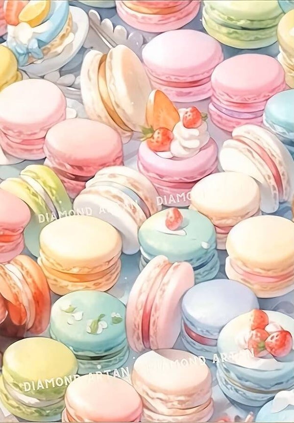 40x30cm Diamond Painting pastel macarons nr 716