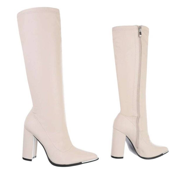 Givana hoge laars beige 38 Let op heeft 1 mankement!