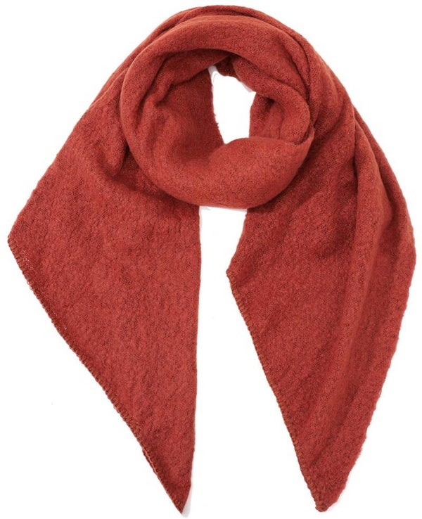 180x50cm winter sjaal roestbruin rood