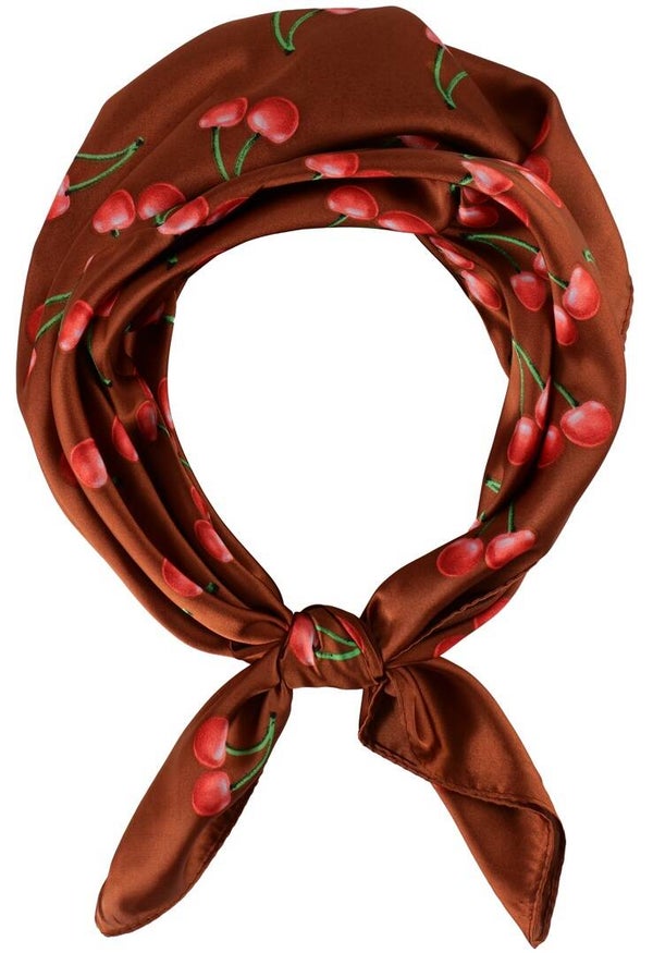 zomer sjaal kersen patroon 70x70cm (23)