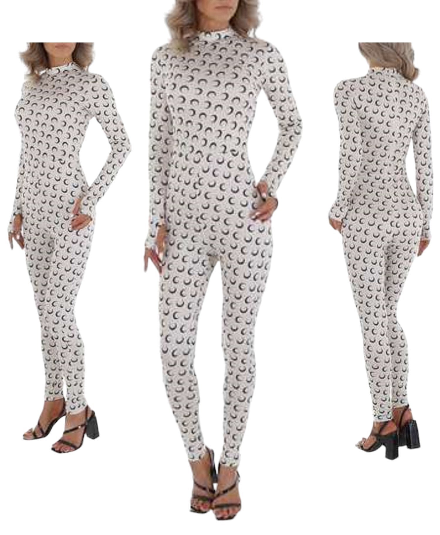 White icy - stretchy - Jumpsuit - cream - korte col S