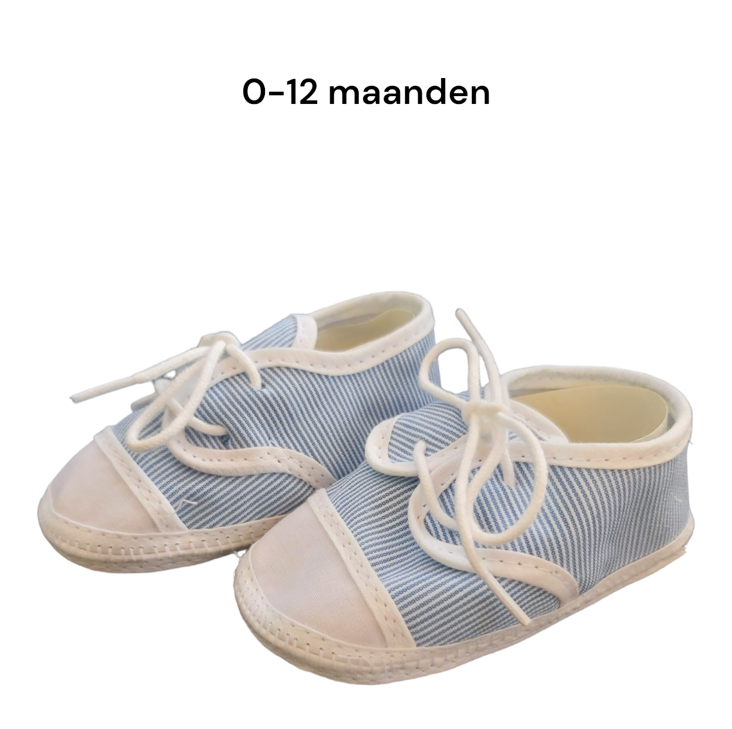 Junior Joy Babyschoenen blauw krijtstreep
