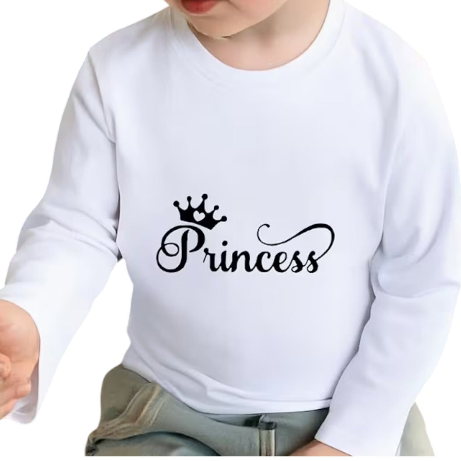 Wit shirt maat 98/100 - Princess