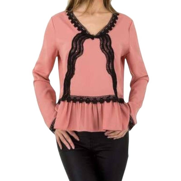 Tuniek met kant lichtroze L