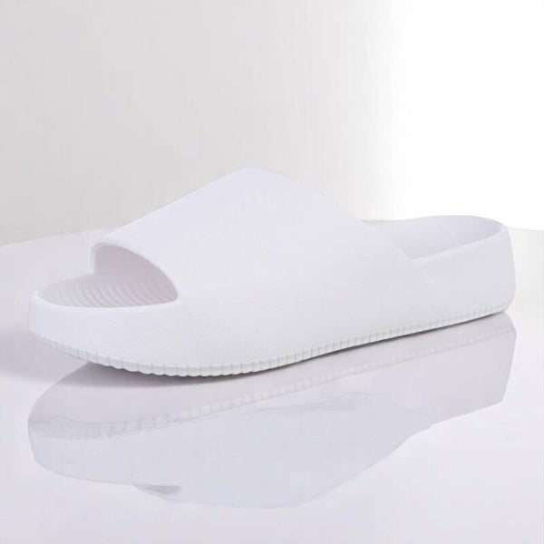Heren slippers effen wit 40