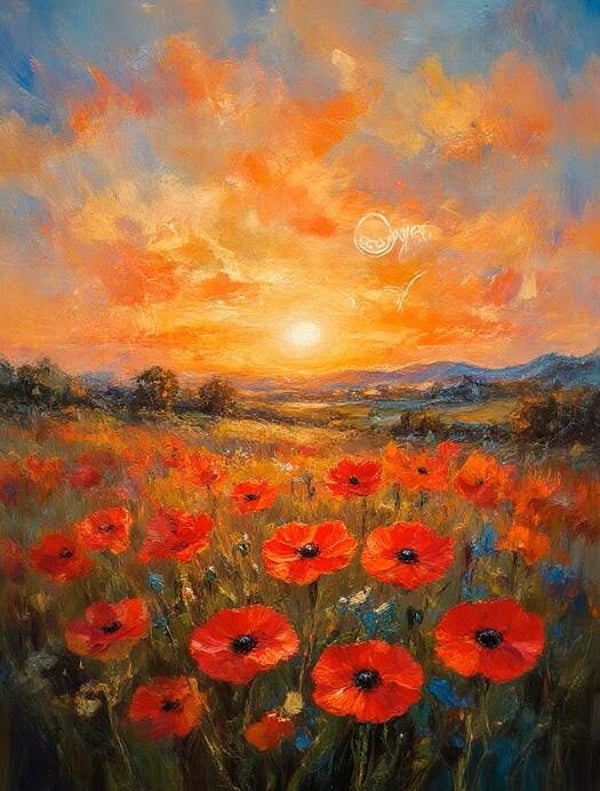 40x30cm Diamond Painting bloemen nr 704