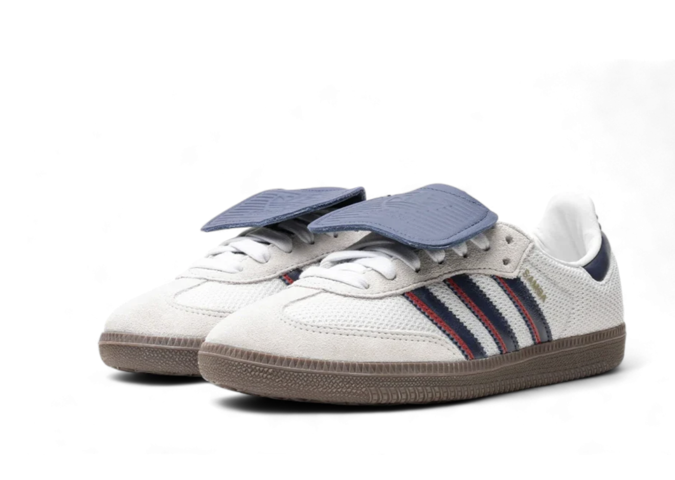 ADIDAS SAMBA LT CRYSTAL WHITE DARK BLUE GUM