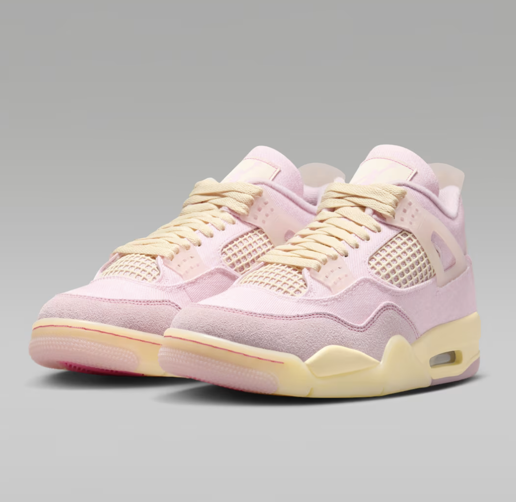 AIR JORDAN 4 RETRO "PEARL PINK AND ICED CARMINE"