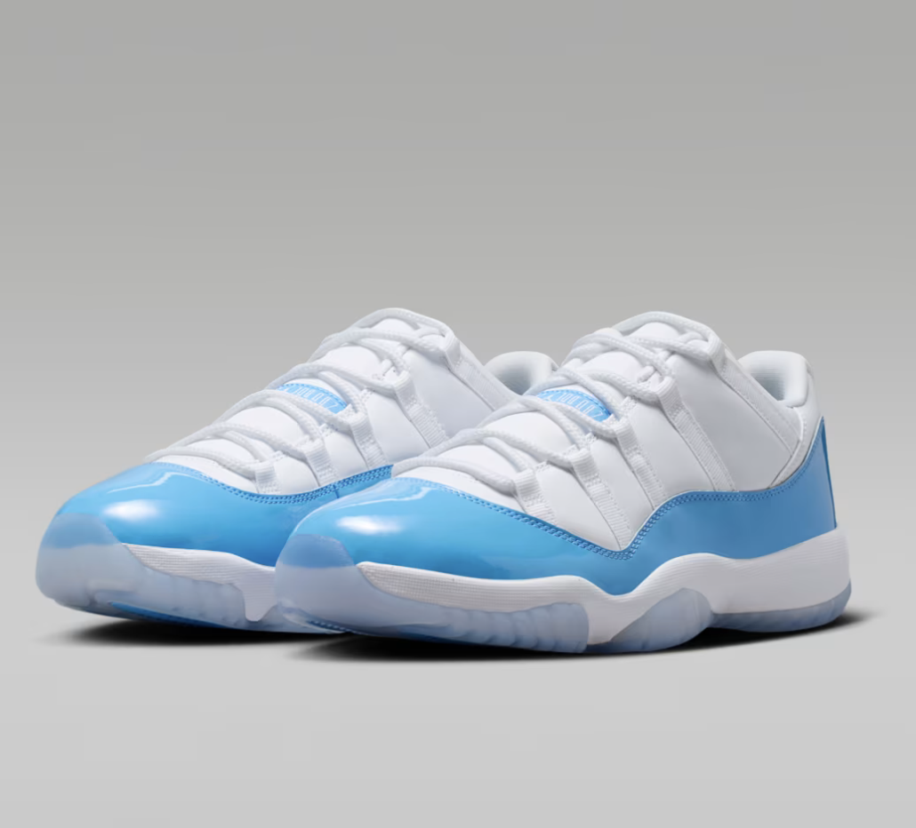 AIR JORDAN 11 RETRO LOW "UNIVERSITY BLUE"