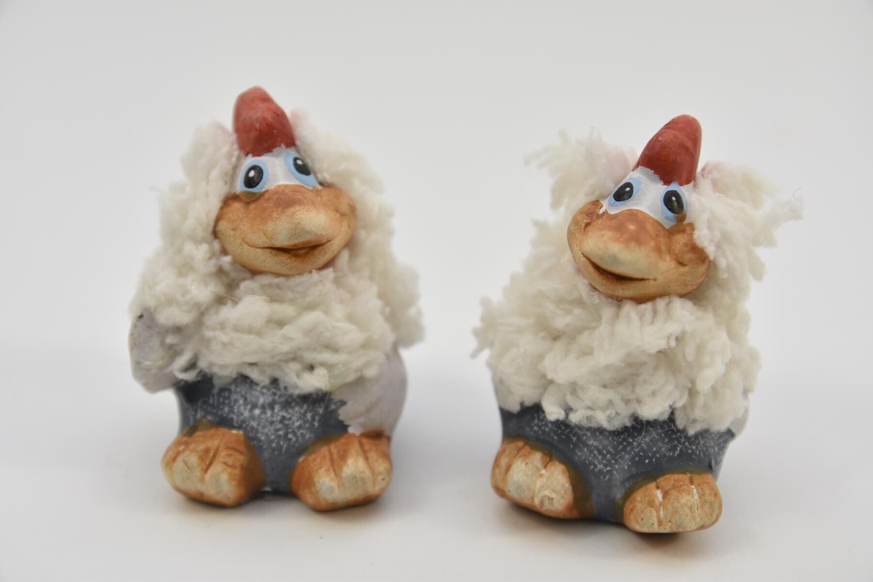 Kip Wolly Zittend Assorti 6cm per stuk