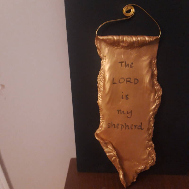 REF: 107C Clay Sculpture (The LORD is my Shepherd.) Psalm 23