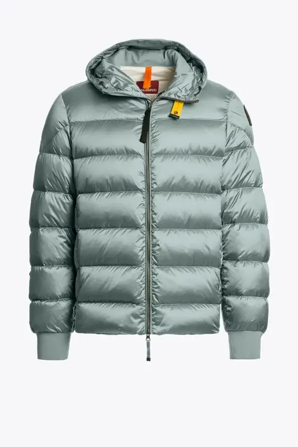 PJS Short Puffer PHARRELL - HOODED BOMBER PURITAN GREY