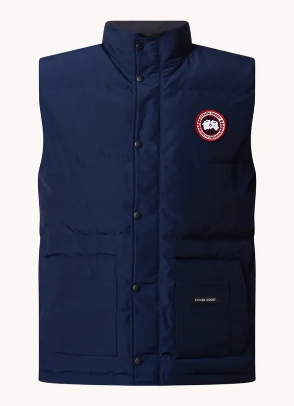 Canada Goose Freestyle Gewatteerde Bodywarmer Met Donsvulling En Steekzakken Dark Blue