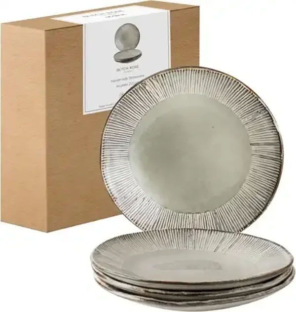 Dutch Rose,  Borden set 21,5 cm crème