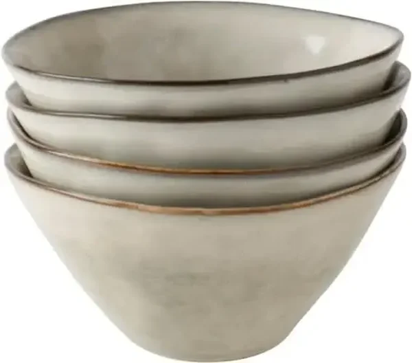 Dutch Rose,  Kommen set  14 cm crème