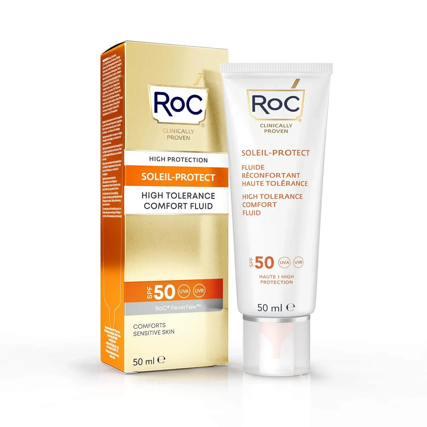 RoC,  High Tolorance Comfort Fluid SPF50