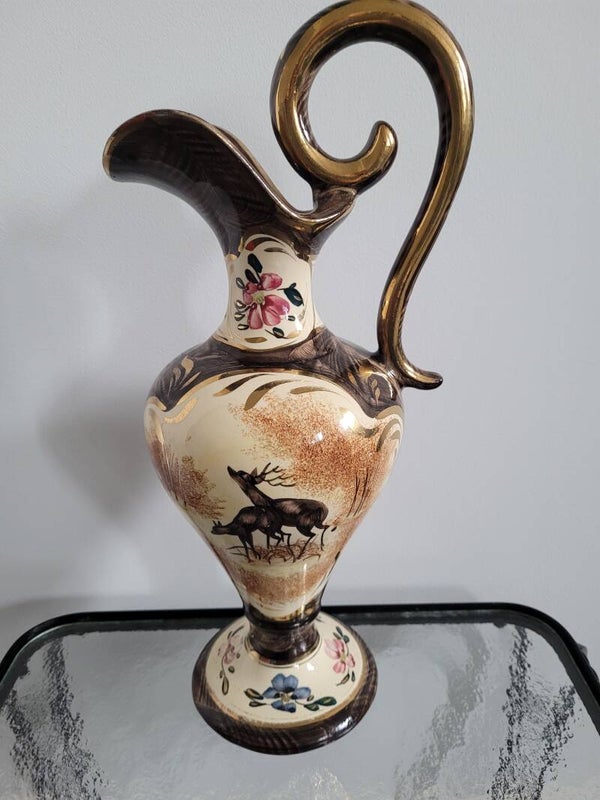 Mooie barok vintage kan of vaas.