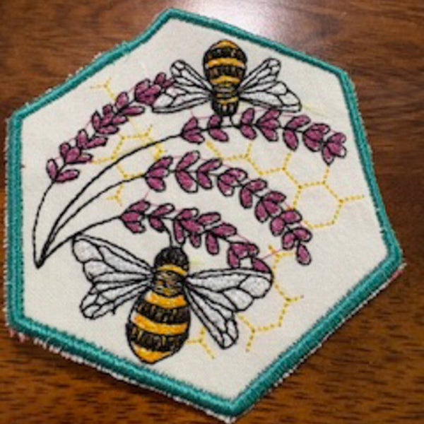 Bees and Lavendar - Coaster