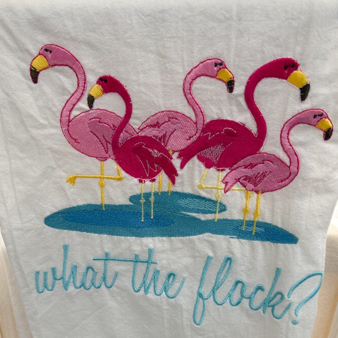 What the Flock - Tea Towel