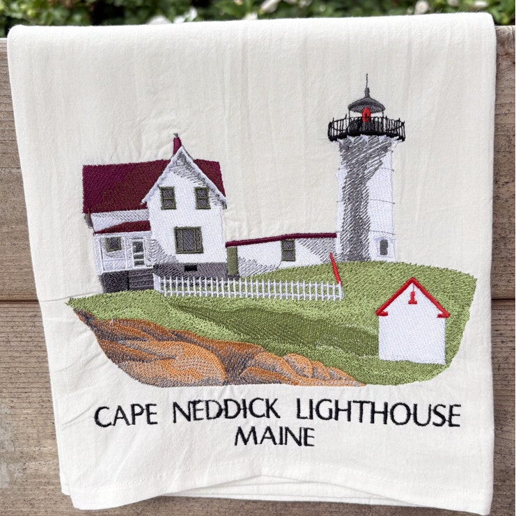 Cape Neddick Lighthouse Tea Towel
