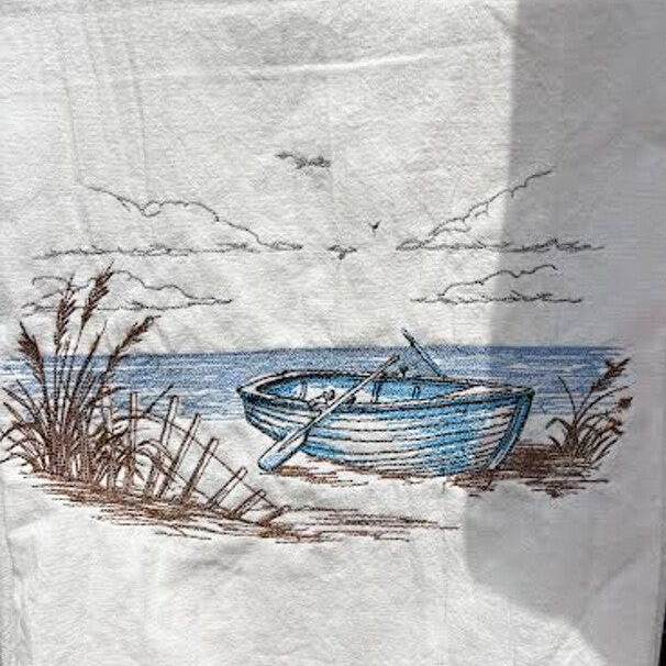 Row Boat - Tea Towel