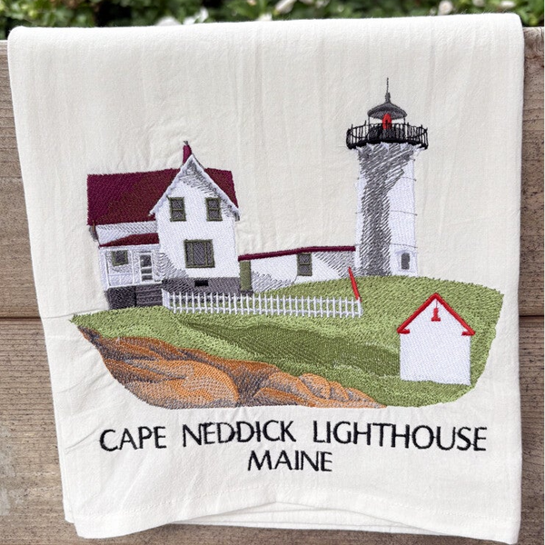 Cape Neddick Lighthouse Tea Towel